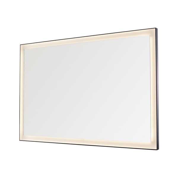 Dowell Black Alu Frame Mirror 5005 4831