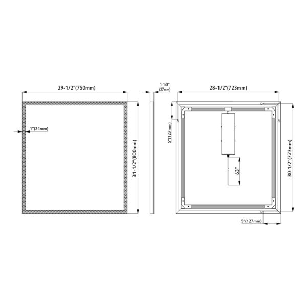 Dowell LED Light Mirror 5011 3031ML