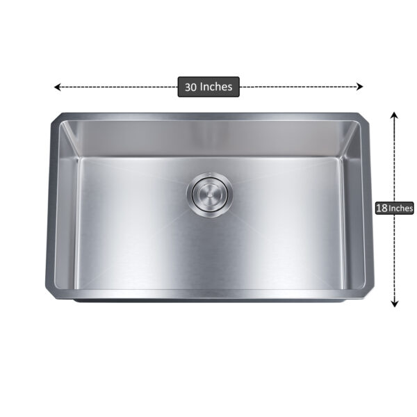 Dowell Undermount Kitchen Sinks Handcrafted Small-Radius Corner Series-6008 3018C