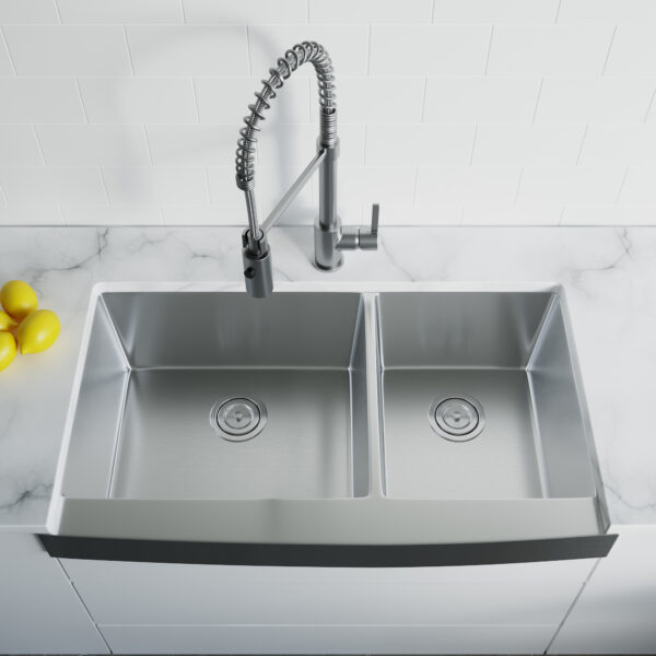 Dowell Undermount Kitchen Sinks Handcrafted Small-Radius Corner Series-6008 3620D