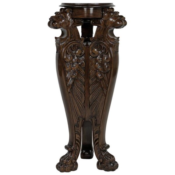 Design Toscano AF8089 18 Inch Evenswood Manor Winged Lion Pedestal