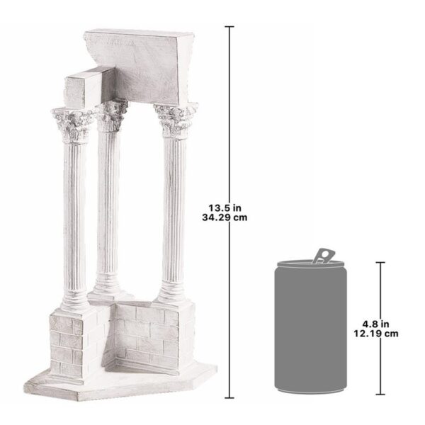 Design Toscano AH22817 8 Inch Temple of Vespasian Column Corner