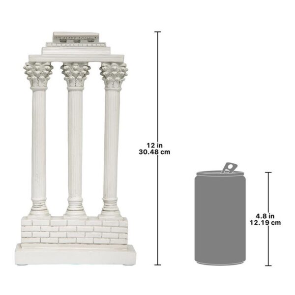 Design Toscano AH22818 7 Inch Temple of Castor and Pollux Column Straight