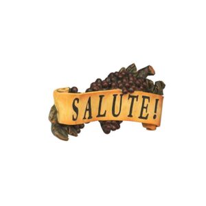 Design Toscano AH231116 12 1/2 Inch Salute Grape Plaque