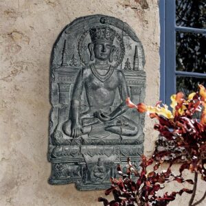 Design Toscano AH240201 23 Inch Earth Witness Buddha Frieze