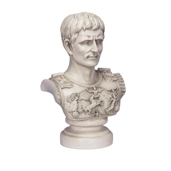 Design Toscano AH250835 10 1/2 Inch Caesar Primaporta Bust