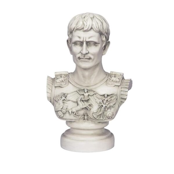 Design Toscano AH250835 10 1/2 Inch Caesar Primaporta Bust