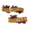 Design Toscano AH9231114 14 1/2 Inch Abbondanza Plaques, Set of 2