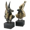 Design Toscano AH9262223 7 1/2 Inch Set of Horus and Anubis Busts