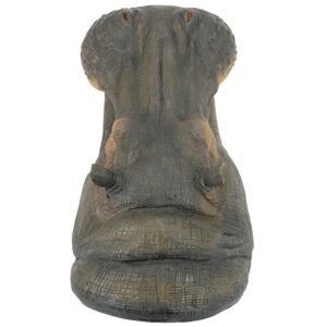 Design Toscano AL18006 13 Inch Hippo Head with Open Mouth