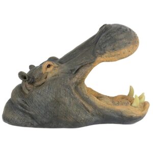 Design Toscano AL18006 13 Inch Hippo Head with Open Mouth