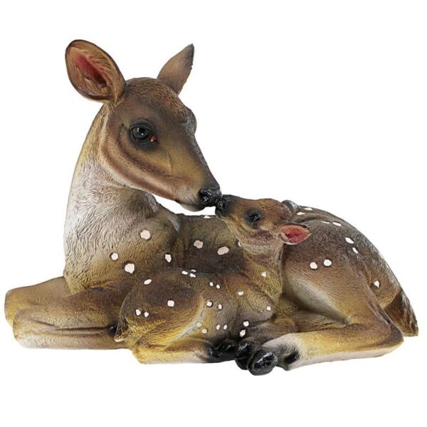 Design Toscano AL20502 9 1/2 Inch Small Mothers Love Doe and Fawn