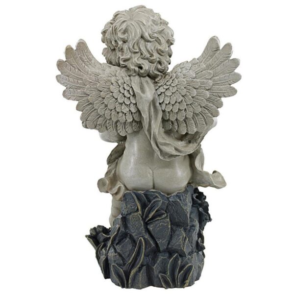 Design Toscano AL20511 9 Inch Sitting Cherub With Shell Statue