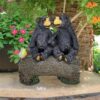 Design Toscano AL20520 12 Inch Best Bear Buddies Garden Statue