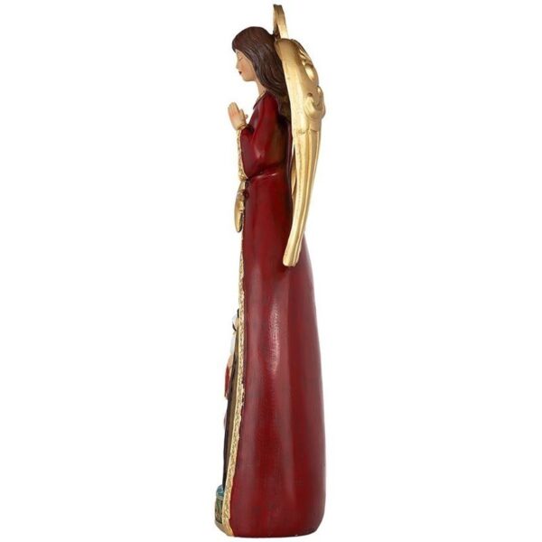 Design Toscano AL20523 7 1/2 Inch Christmas Angel Figurine with Holy Family