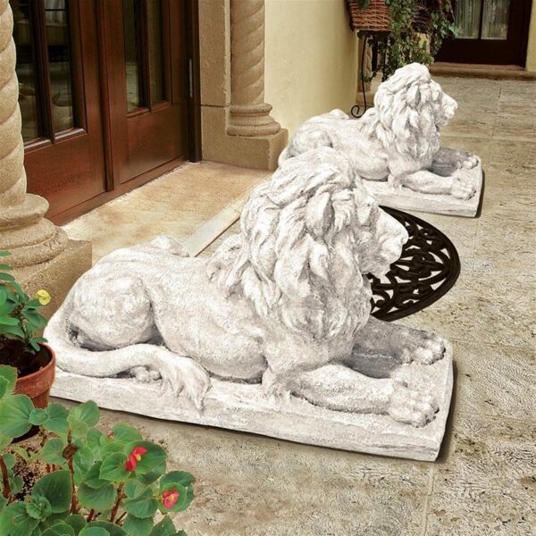 Design Toscano AL21949 27 Inch Lyndhurst Manor Lion Sentinel Statue