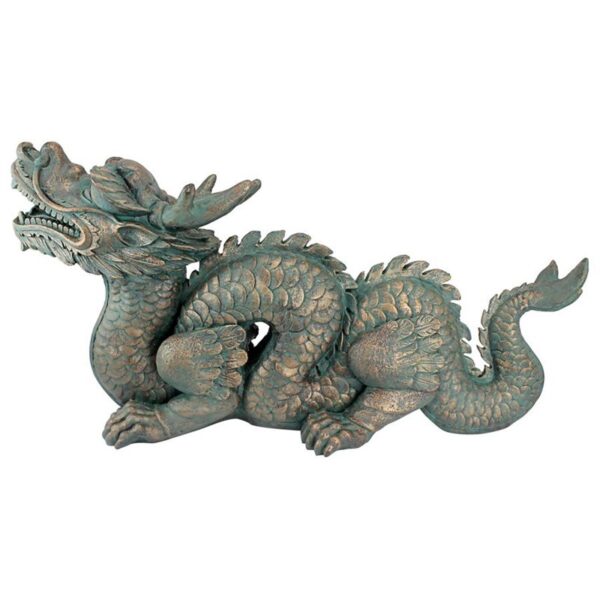 Design Toscano AL25253 29 1/2 Inch Large Asian Dragon of the Great Wall