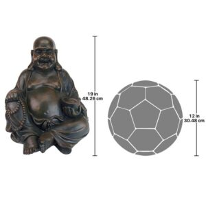 Design Toscano AL38249 18 1/2 Inch Large Laughing Buddha Statue