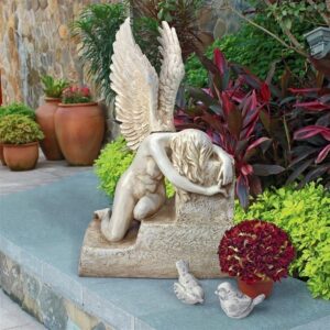 Design Toscano AL90178 16 1/2 Inch Hunger of Heart Break Angel Statue