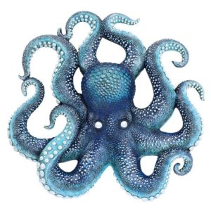 Design Toscano AL96425 16 Inch Octopus Wall Sculpture - Deadly Blue