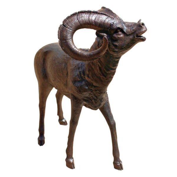 Design Toscano AS25194 46 Inch Big Horn Sheep Statue - Bronze