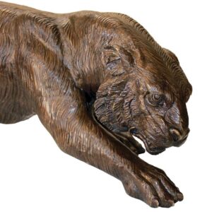 Design Toscano AS2733 41 1/2 Inch Prowling Tiger Statue - Bronze