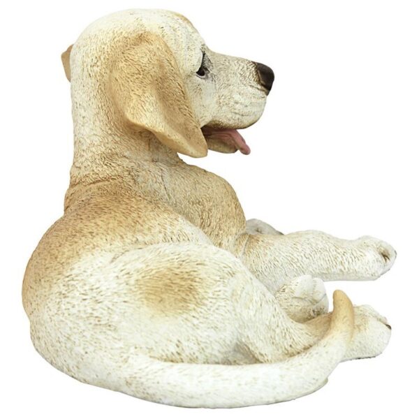 Design Toscano CF2449 10 Inch Labrador Puppy Statue - Yellow