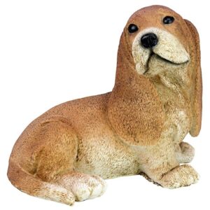 Design Toscano CF3296 9 Inch Bassett Puppy Statue - Brown