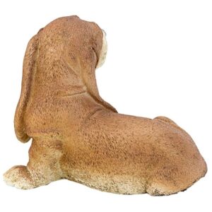 Design Toscano CF3296 9 Inch Bassett Puppy Statue - Brown