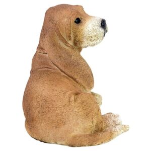 Design Toscano CF3296 9 Inch Bassett Puppy Statue - Brown