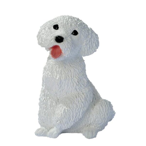 Design Toscano CF3435 7 Inch Poodle Puppy Statue - White