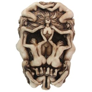 Design Toscano CL212 6 Inch Memento Mori Gothic Death Skull Sculpture by Monte