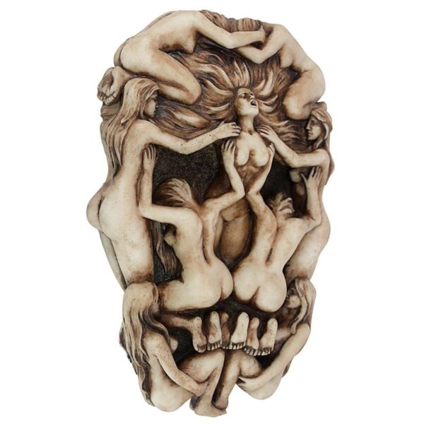 Design Toscano CL212 6 Inch Memento Mori Gothic Death Skull Sculpture by Monte