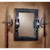 Design Toscano CL2429 19 1/2 Inch Twin Sentinel Dragons Mirror