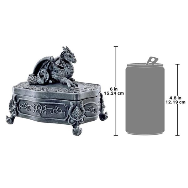 Design Toscano CL2517 6 Inch Dragon of Glenshire Lidded Box