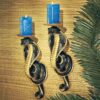 Design Toscano CL3448 3 1/2 Inch Renenutet Cobra Goddess Wall Sconces, Set of 2