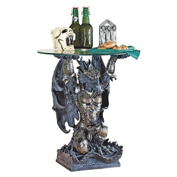 Design Toscano CL3941 23 Inch Hastings Warrior Dragon Table