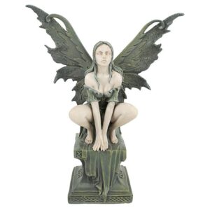 Design Toscano CL504773 7 1/2 Inch Small Celtic Fairy Perilous Perch Statue