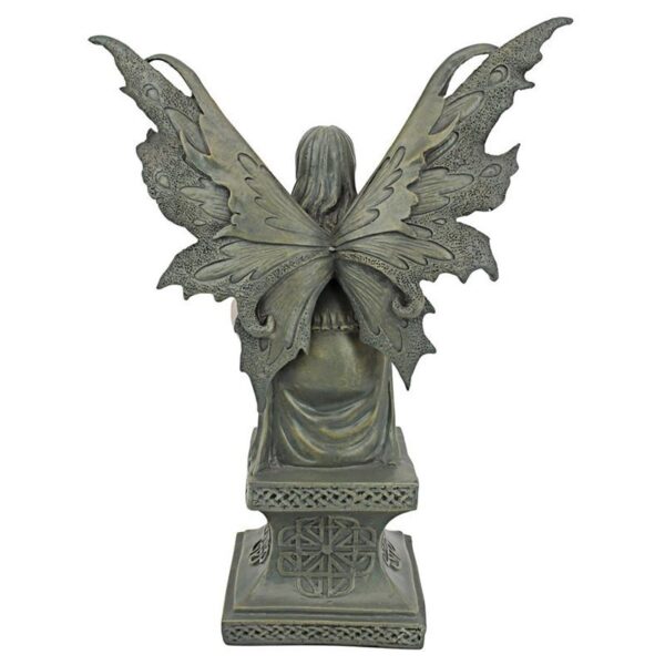 Design Toscano CL504773 7 1/2 Inch Small Celtic Fairy Perilous Perch Statue