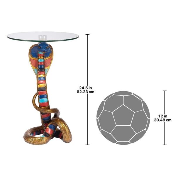 Design Toscano CL5057 16 Inch Renenutet Cobra Goddess Table