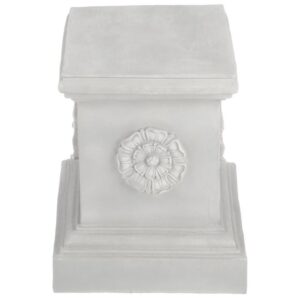 Design Toscano CL5193 16 1/2 Inch Grande Rosette Plinth