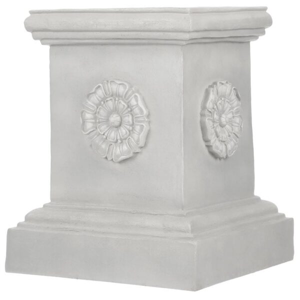 Design Toscano CL5193 16 1/2 Inch Grande Rosette Plinth