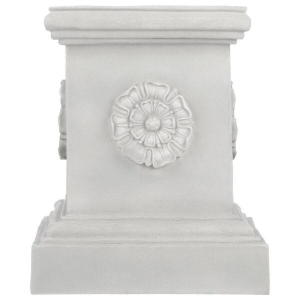 Design Toscano CL5193 16 1/2 Inch Grande Rosette Plinth