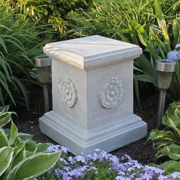 Design Toscano CL5194 11 Inch Large Rosette Plinth