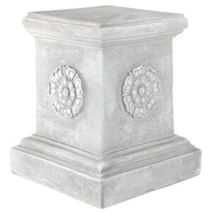 Design Toscano CL5194 11 Inch Large Rosette Plinth