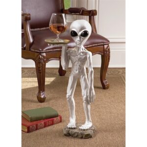 Design Toscano CL5304 10 1/2 Inch Roswell the Alien Butler Table