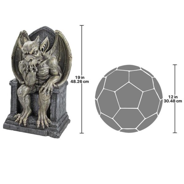 Design Toscano CL55651 12 Inch Hemlocks Gargoyle Throne Statue, Large