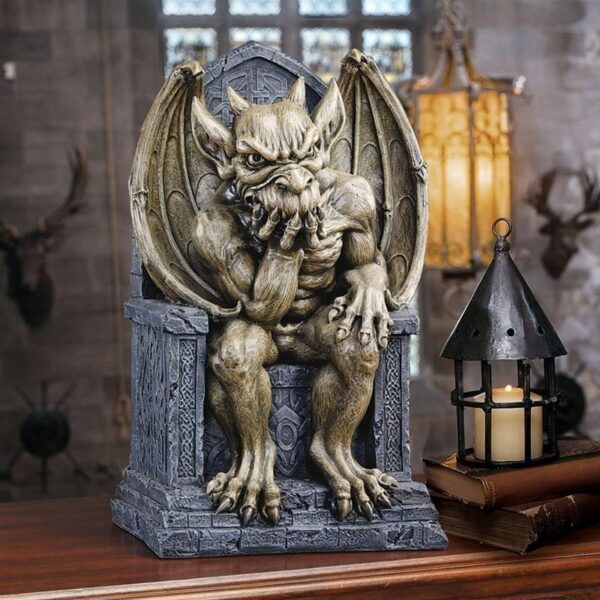 Design Toscano CL55651 12 Inch Hemlocks Gargoyle Throne Statue, Large