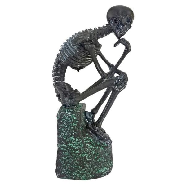 Design Toscano CL56562 4 Inch Skeleton Thinker Statue