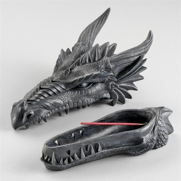 Design Toscano CL5678 10 1/2 Inch Stryker the Smoking Dragon Incense Box